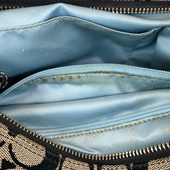 Coach shoulder hobo bag brown black canvas leather - Picture 6 of 11